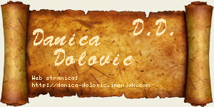 Danica Dolović vizit kartica